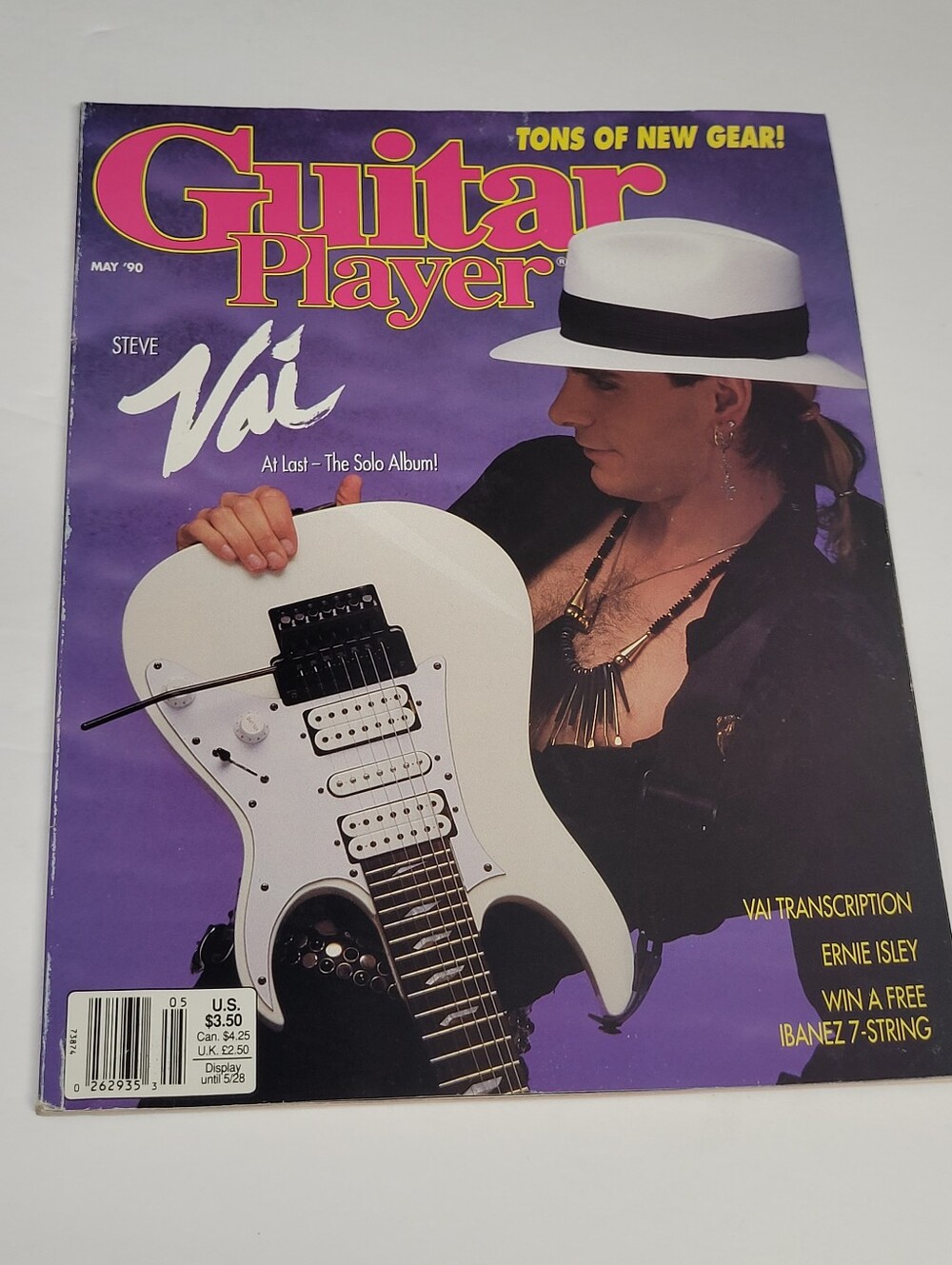 Guitar Player Magazine Steve Vai MAY 1990